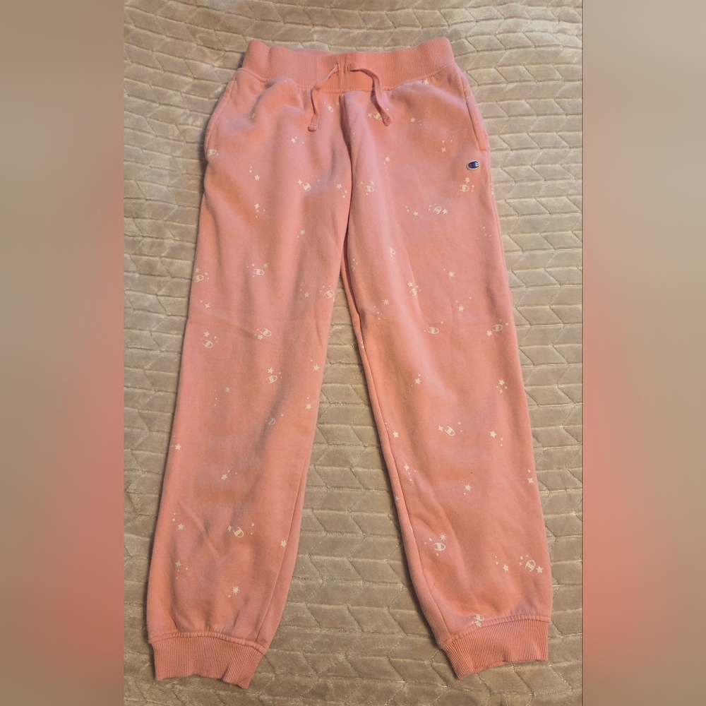Champion Kids Pink Sweatpants Size L